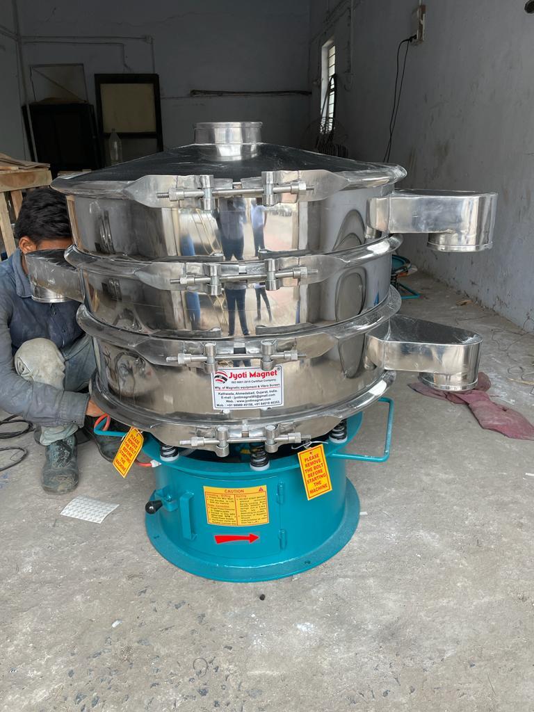Silver Industrial Vibro Screen Machine