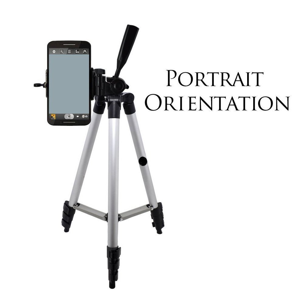 Tripod 330a - Lightweight Aluminum Alloy, Height Adjustable 13" To 42" | Multi-angle Adjustment, Quick Release Plate, Fits All Smartphones & Cameras