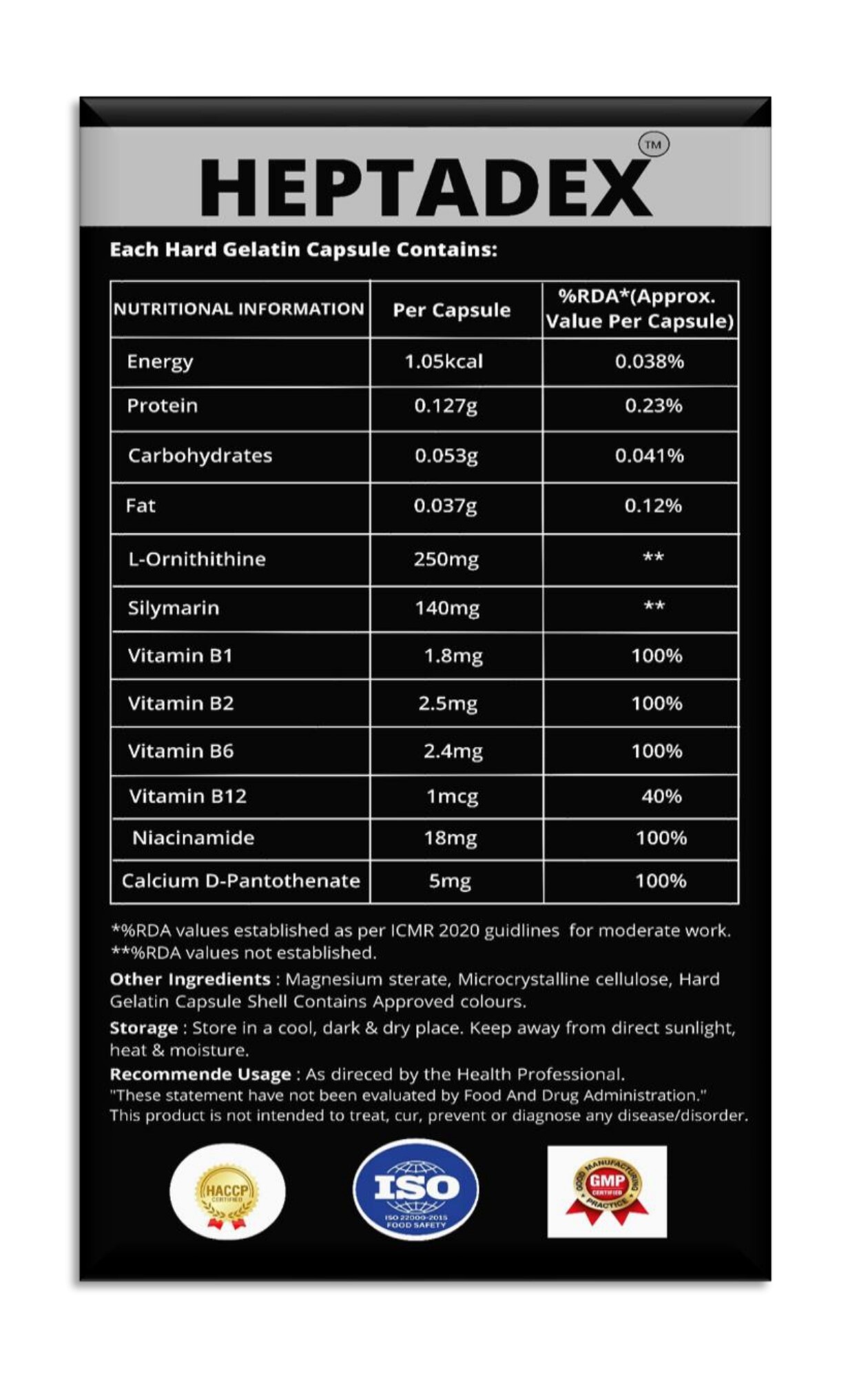 Heptadex (Liver Detox) Age Group: Adults