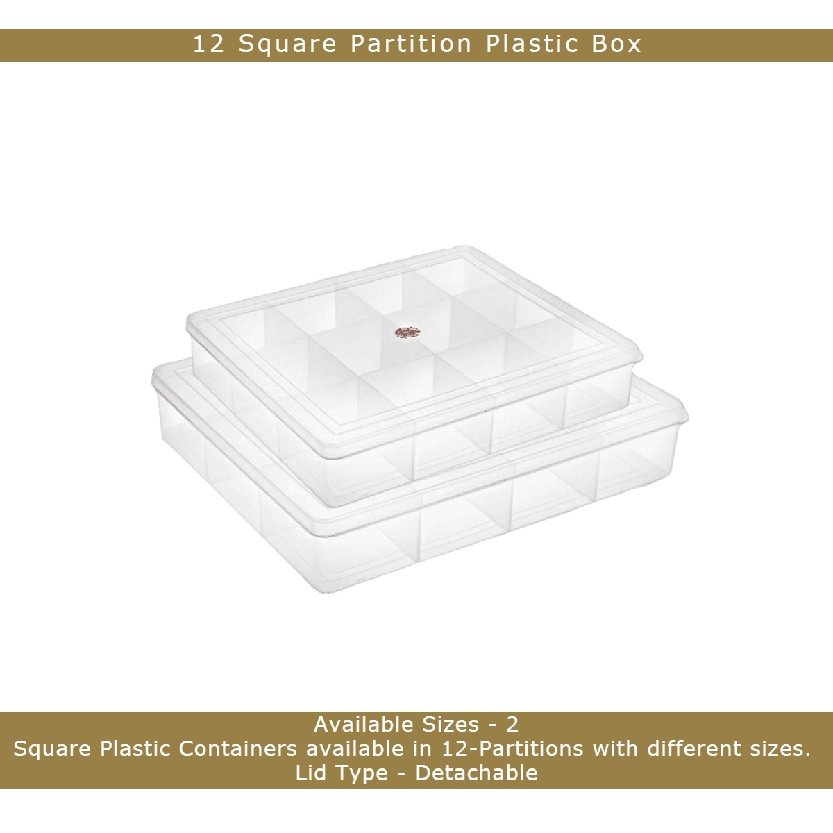 Transparent Plastic Box - Rectangular, Lightweight Design With Handles, Locks, Hinges, Stackable Features For Storage & Display Solutions