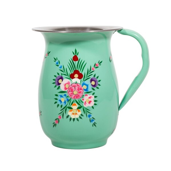 Hand Painted Enamelware Jug A135 - Color: Yellow
