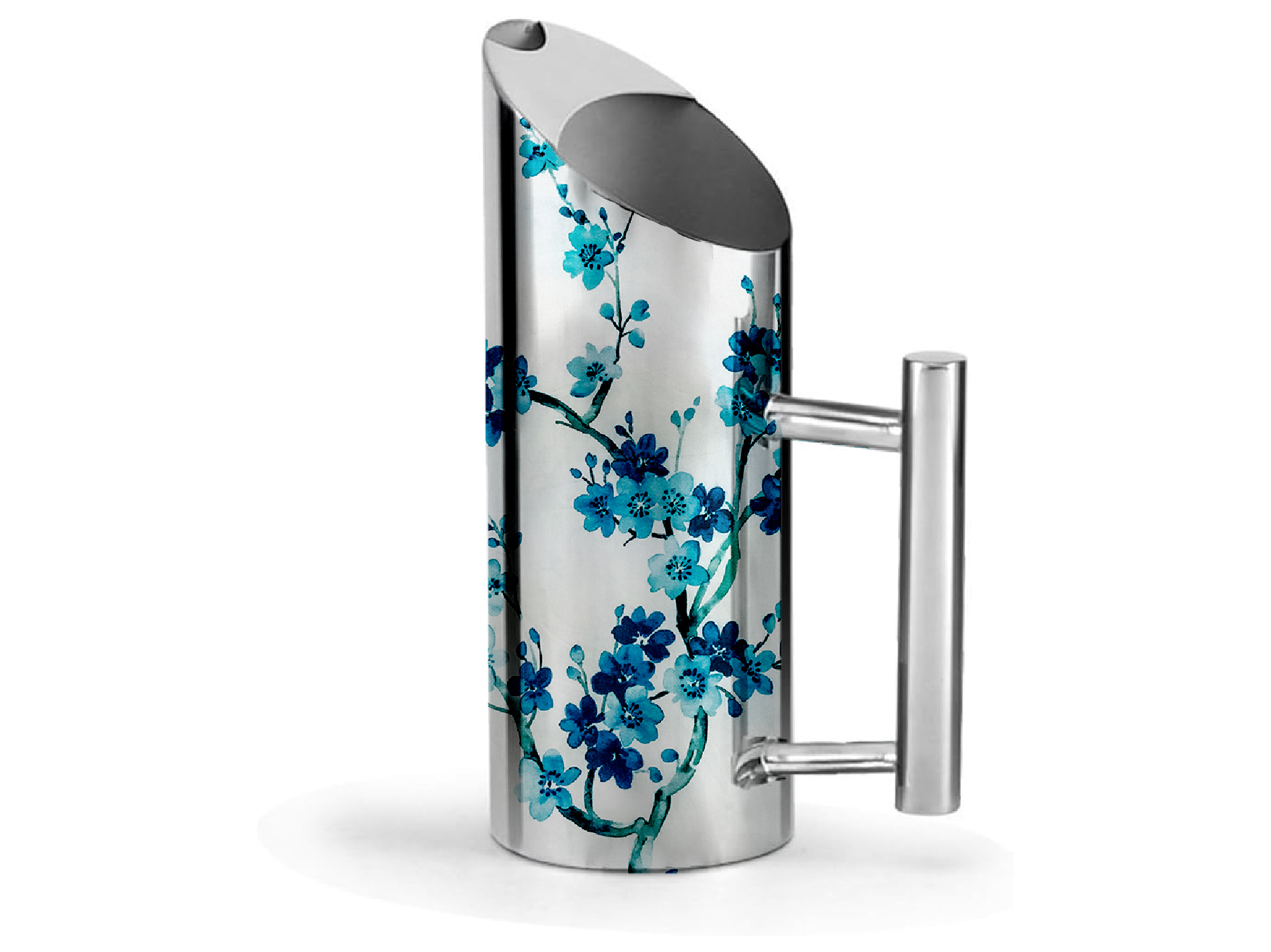 Hand-painted Enamelware Jug - Metal, Multicolour Finish | Unique Hand-painted Designs, Functional Beverage Container