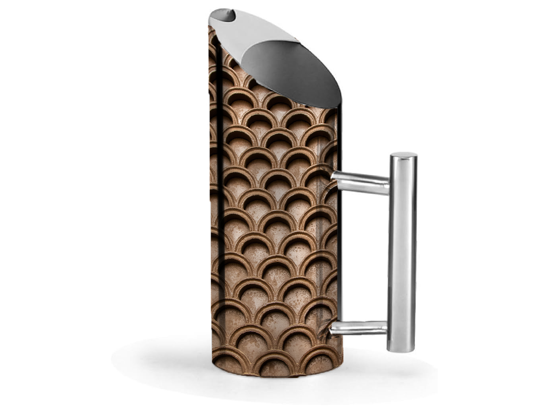 Hand-painted Enamelware Jug - Metal, Multicolour Finish | Unique Hand-painted Designs, Functional Beverage Container