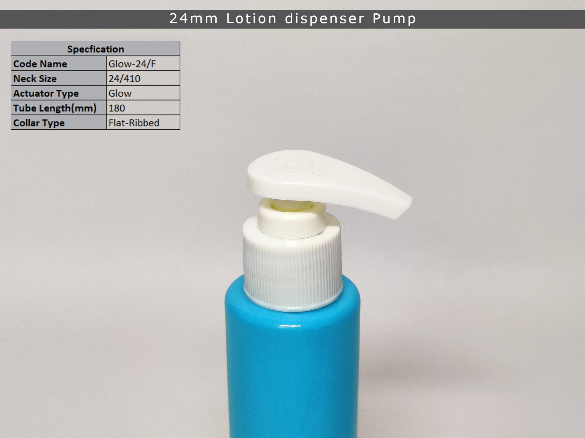 Plastic Lotion Pump - 24mm Neck Size, Black & White Colors | Pump Sprayer For Bottles, Made From Durable Plastic