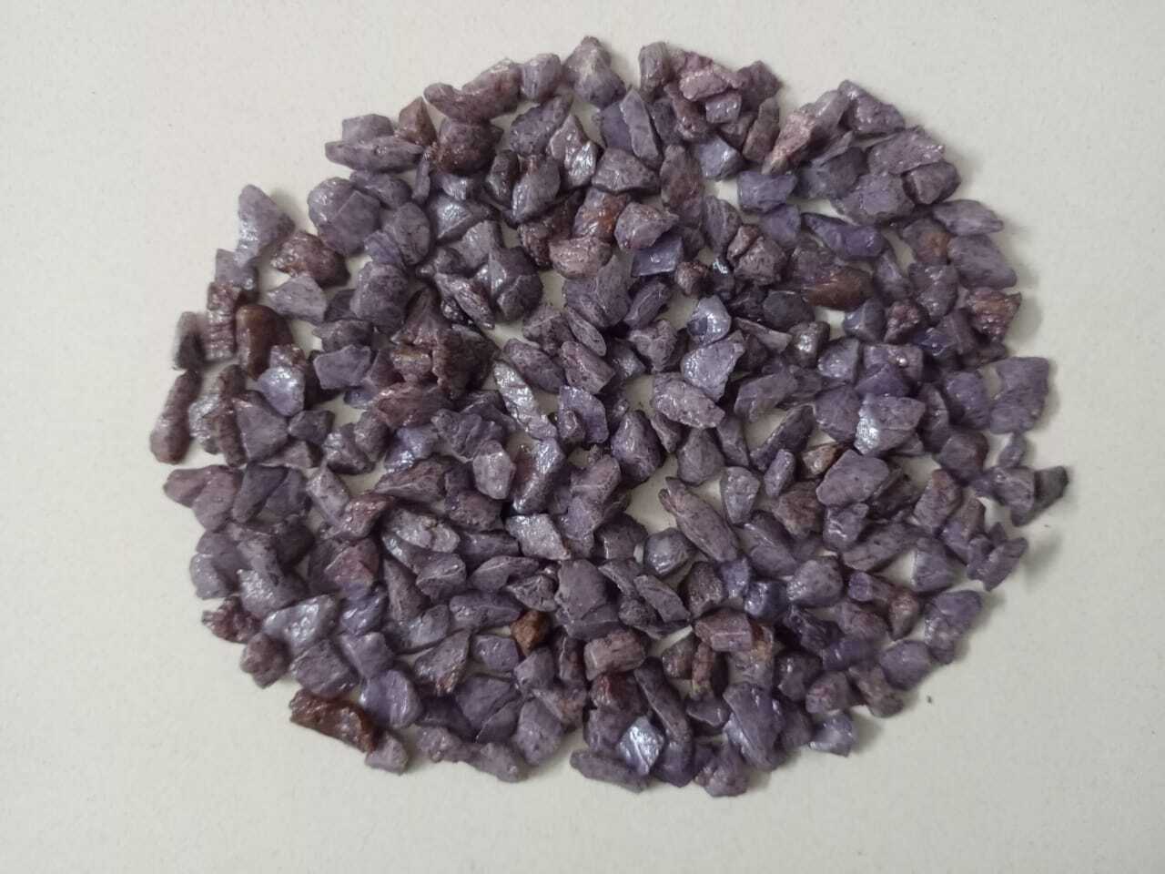 Metallic Color Coated Chips - 7mm-20mm Sizes | Purple Polished Finish, Superior Quality For Aquariums And Decorative Applications