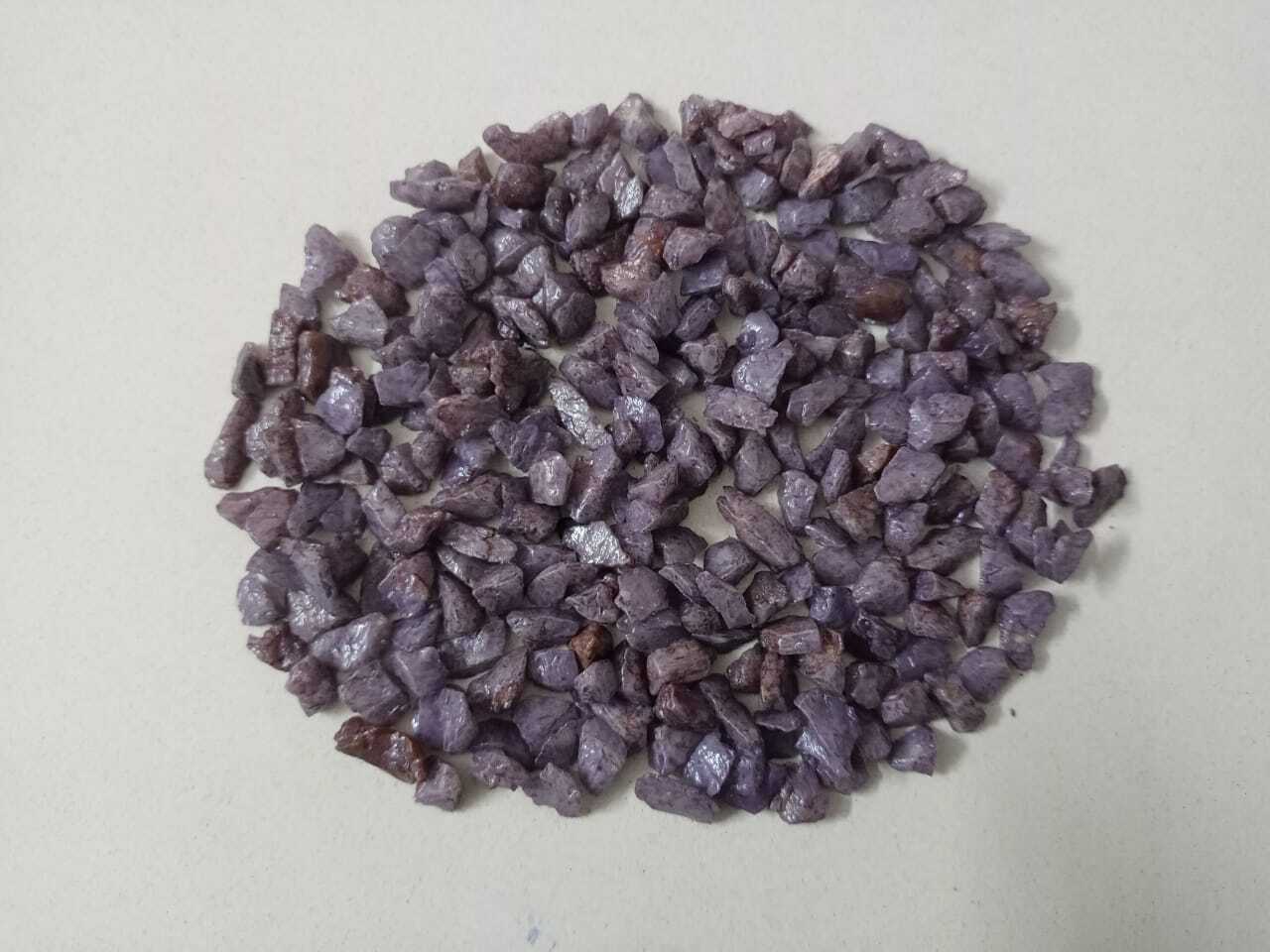 Metallic Color Coated Chips - 7mm-20mm Sizes | Purple Polished Finish, Superior Quality For Aquariums And Decorative Applications