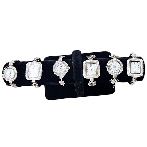 92.5 Silver Ladies Adjustable Watch - Color: As Per Requirement