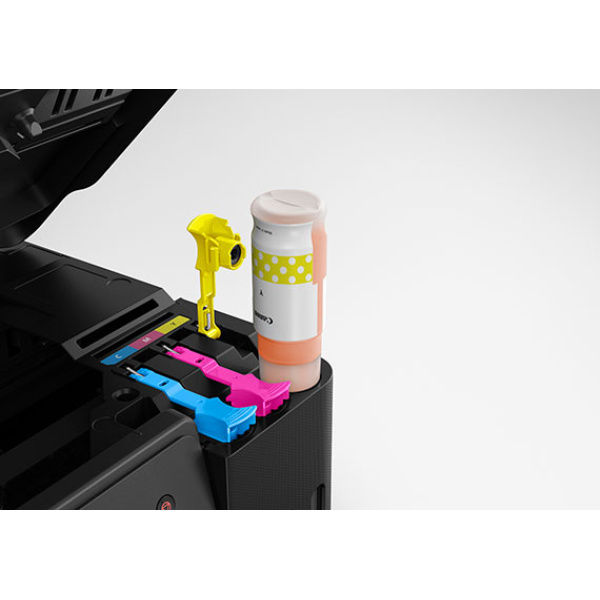 Pixma G1737 Printer - High Page Yield Ink Bottles, 7700 Mono/8100 Color Pages, Easy Hassle-free Refilling, Compact Design, Easy Maintenance