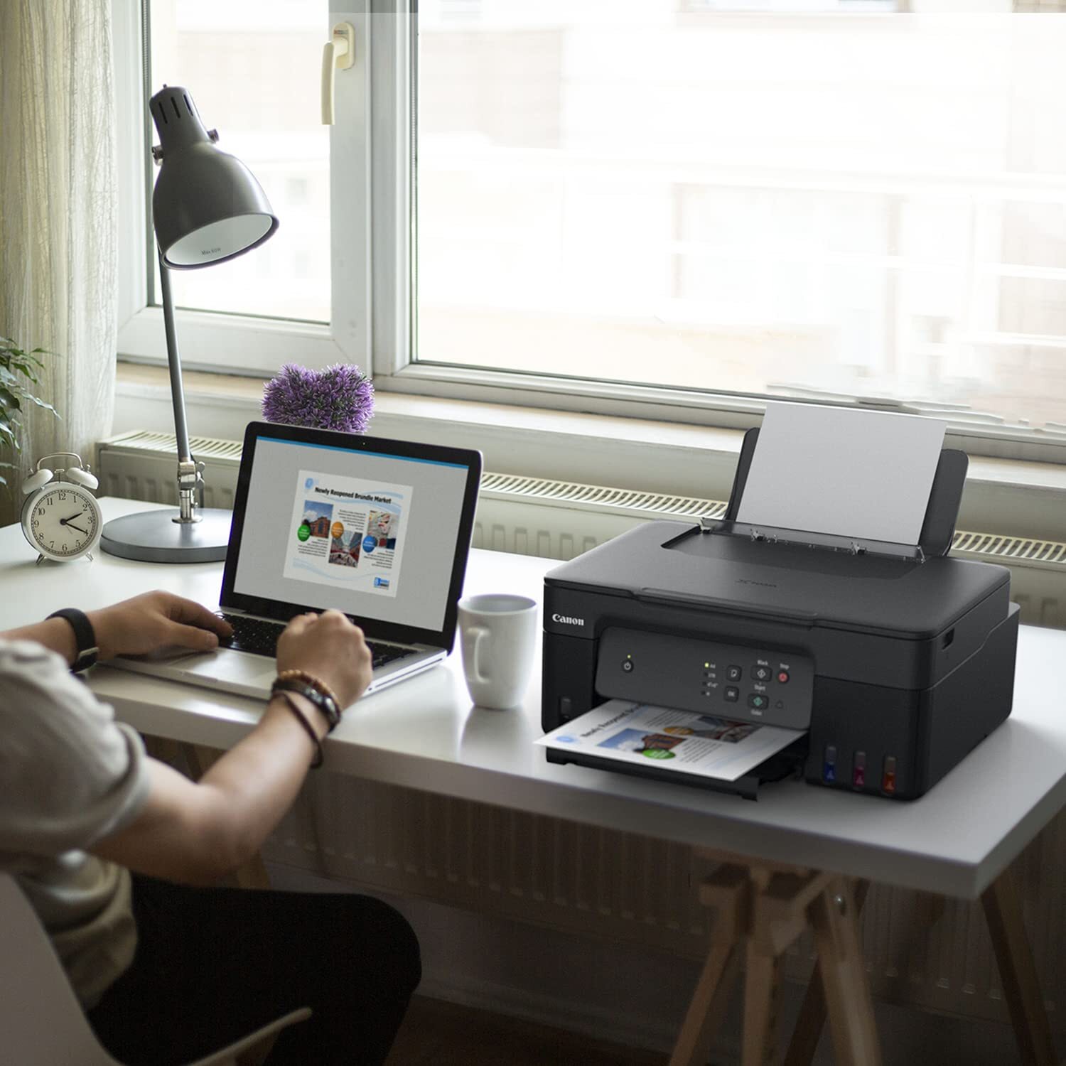 Pixma G2730 Printer - Compact Design , Iso Standard Print Speed 11.0/6.0 Ipm , Easy Hassle-free Ink Refilling , Borderless Photo Printing Up To A4