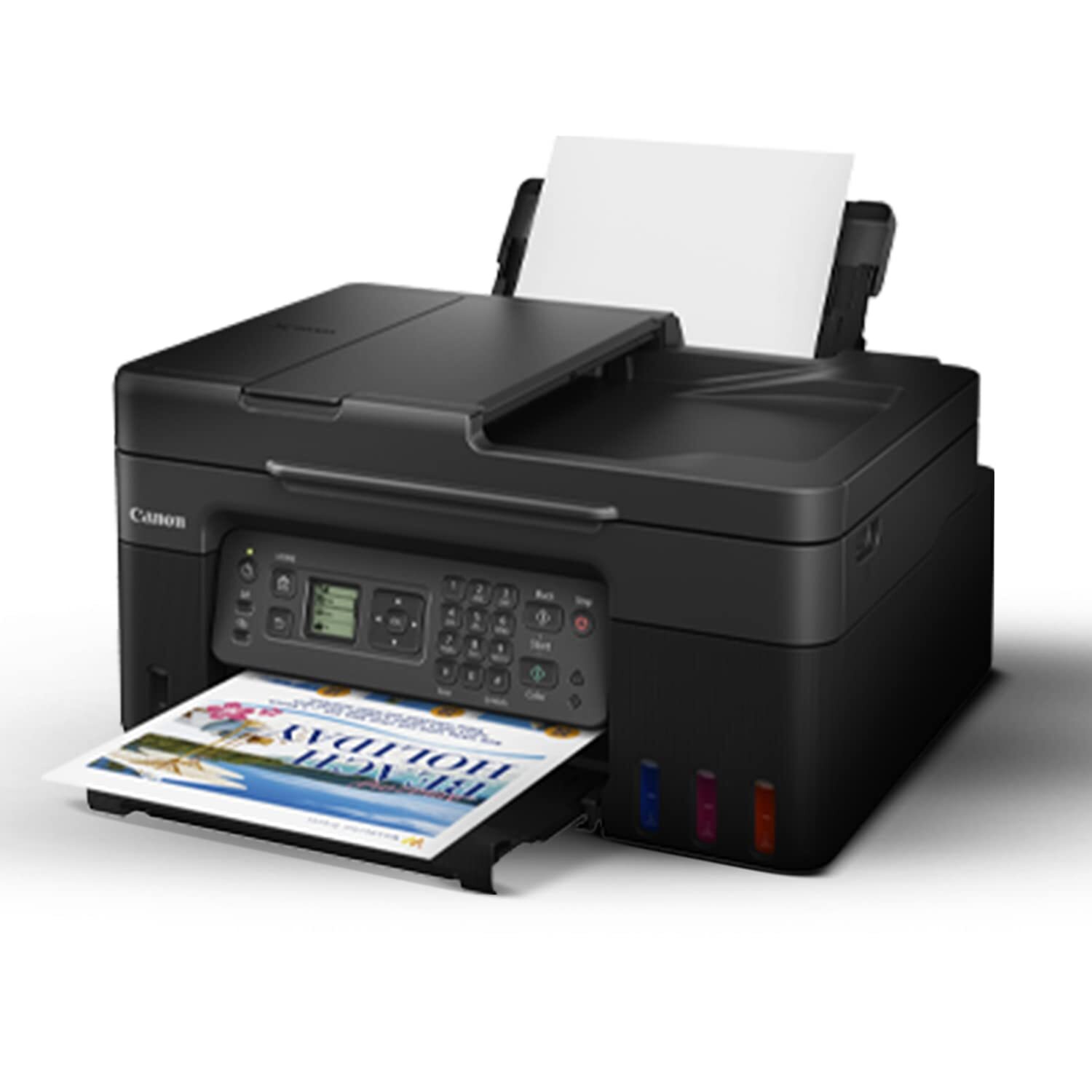 Pixma G4770 Printer - High Page Yield Ink Bottles Up To 7,600 Mono & 8,100 Color Pages , Hassle-free Refilling, Auto Document Feeder, Mobile Printing