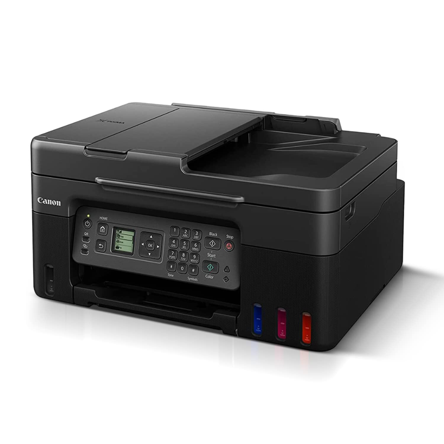 Pixma G4770 Printer - High Page Yield Ink Bottles Up To 7,600 Mono & 8,100 Color Pages , Hassle-free Refilling, Auto Document Feeder, Mobile Printing
