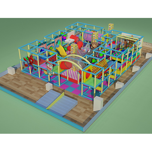 Kids Soft Play Zone - Inflatable Plastic Play Area, Customized Size & Educational Theme, High-quality Indoor Design, Non-electric, Safe For Kids
