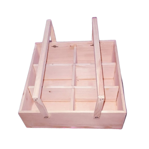 Brown Wooden Gift Basket - Organic Wood, Customized Shape and Size | Nautical-Inspired, Eco-Friendly, Easy to Clean