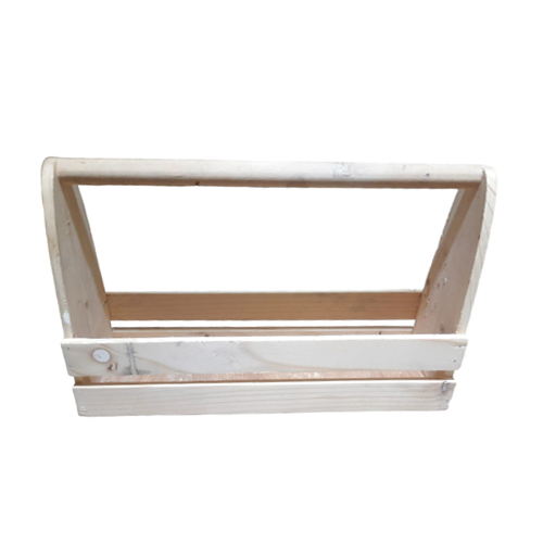 Wooden 3 Jar Basket - Wood Material, Customized Shape | Nautical Style, Food Storage Solution with Handle, Easy to Clean