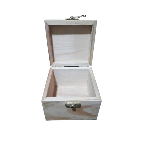 Small Gift Wooden Box - Polished Wood, Standard Size | Intricate Religious Design for Jewelry, Trinkets, Perfect for Special Occasions