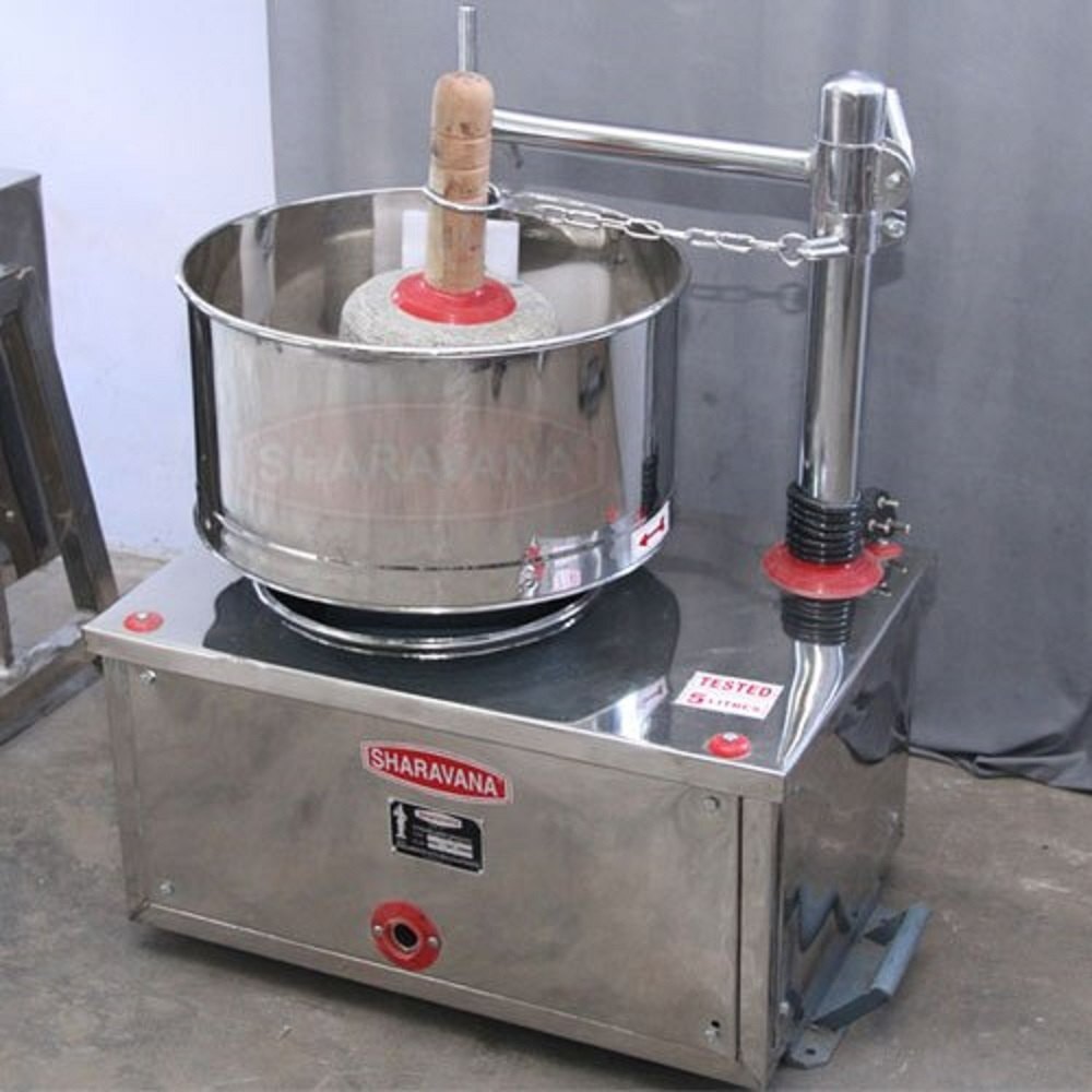 Design Commercial Wet Grinder Machine 2hp Semi Automatic Stainless Steel