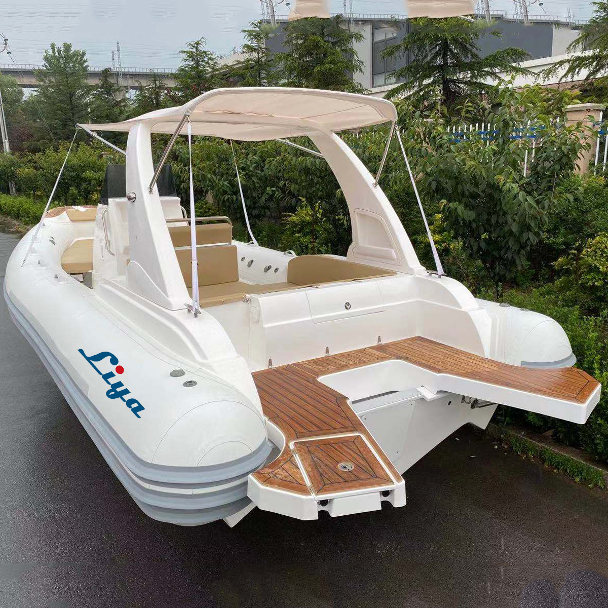 Liya 25ft Speed Rigid Inflatable Yacht Outboard Motor Rib Boats For ...