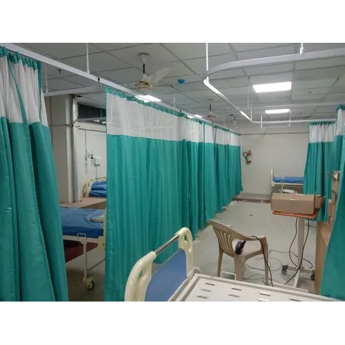 Cubicle Curtain Track - High-Quality Aluminum, Custom Sizes Available, Polished White Finish - Ideal for Healthcare Facilities, Easy Installation