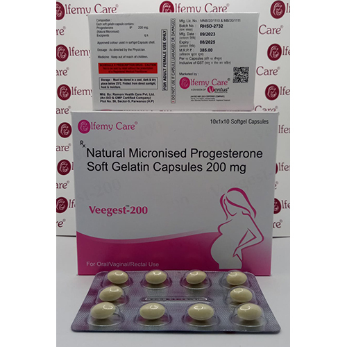 Veegest 200 Capsules Dark & Dry Place