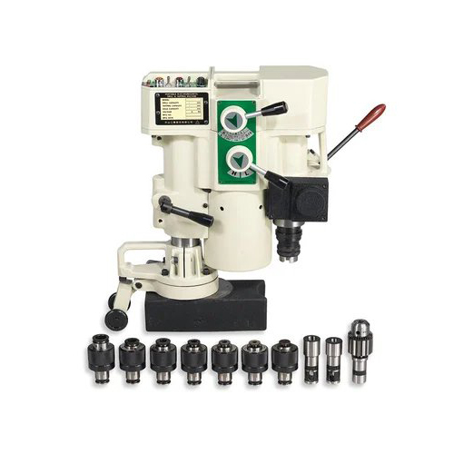 Portable 440V Electric Drilling And Tapping Machine - Color: White/Black
