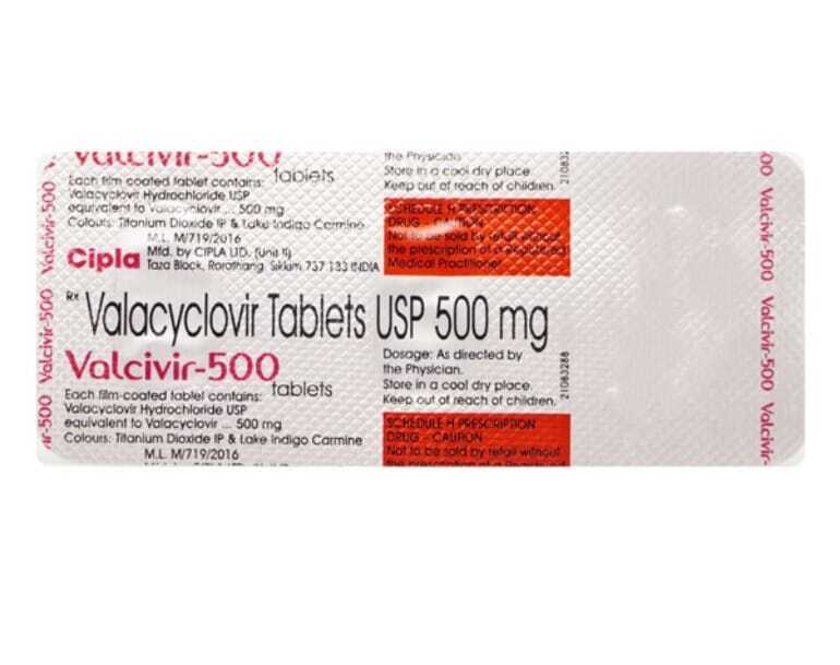 Valcivir - 500 Mg Antiviral Tablets | Effective Treatment For Herpes Virus Infections, Quality Assured Storage Instructions: Keep Dry & Cool Place