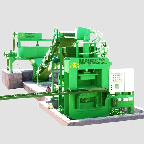Heavy Duty Hollow Block Making Machine - Fly Ash Material, Green Color, 220-440V Voltage | High Durability, Automatic Operation, PLC Control