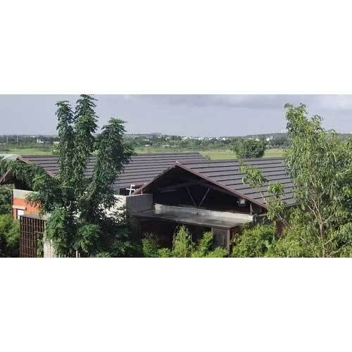 Clay Tiles - 12x12 Inches, Green Color Coated | Large Full Body, 20mm Thickness, Matte Finish, Exterior Roof Usage