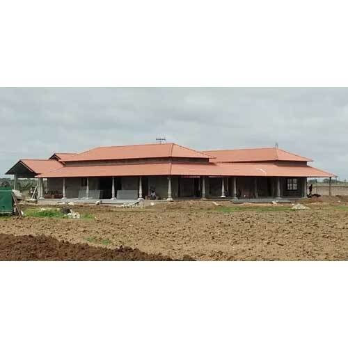 Imported Clay Tile - Large 12x12 Inch, Gloss Brown/Tan Square Edge | Exterior Plain Clay Finish