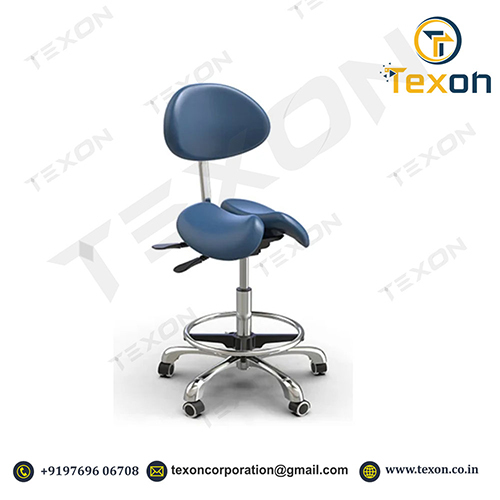 पीठ के सहारे के साथ Saddle Stool