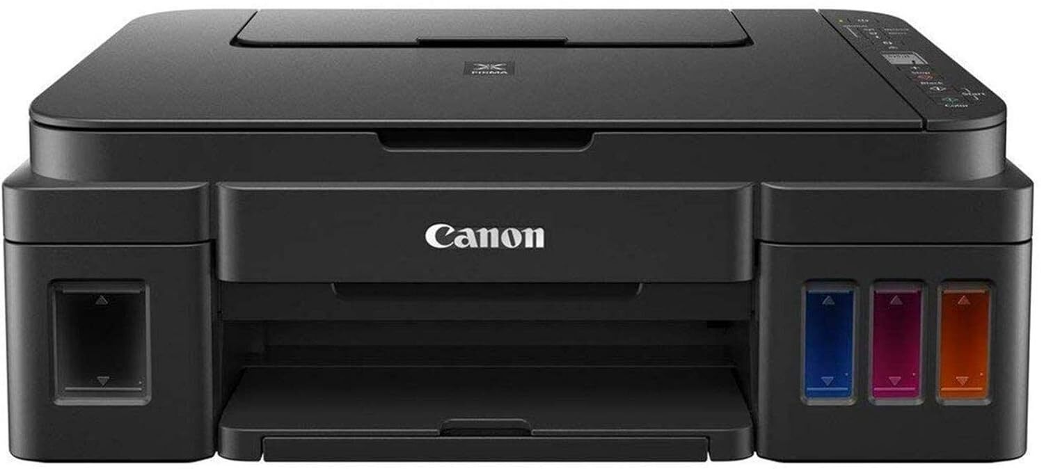 Pixma G3010 Printer - High Page Yield Ink Bottles 7,000 Pages, Integrated Ink Tank System, Spill-resistant Design, One-touch Wireless Connection, Up To 4800x1200 Dpi
