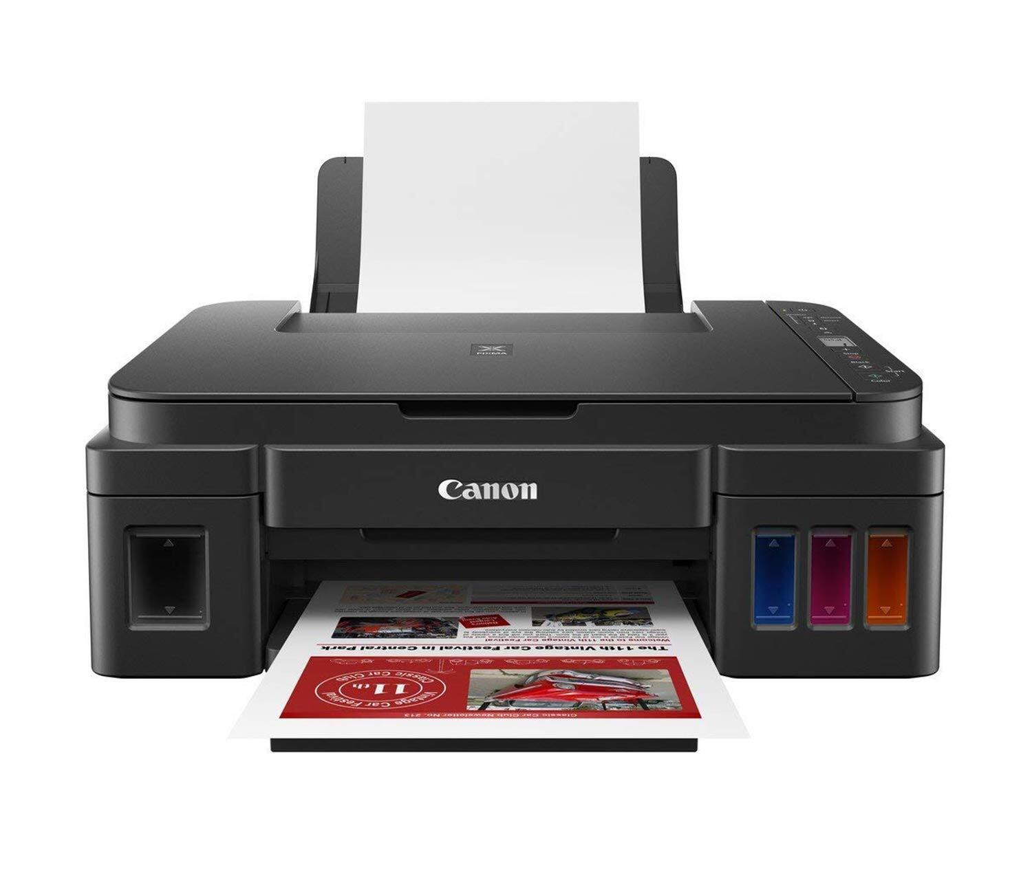 Pixma G3012 Printer - High Page Yield Ink Bottles (7000 Pages) | One-touch Wireless Connect, Integrated Ink Tank & Spill-resistant Design
