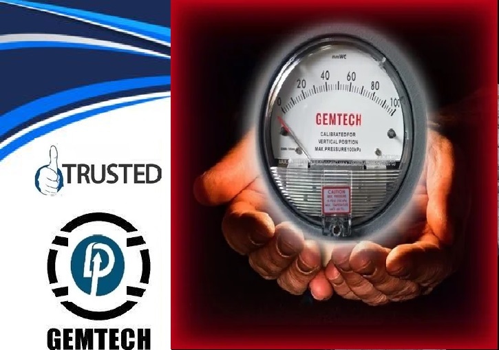 Gemtech Differential Pressure Gauge 0-20 Inch W.c By Rajasthan Meghwal Parishad Jodhpur