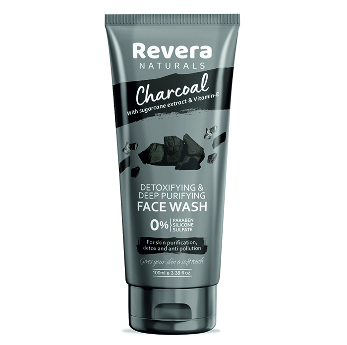 Revera Naturals Charcoal Facewash - Vitamin E Enriched