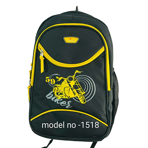 Boy School Bag - Sturdy Printed Design, Various Sizes Available | Black and Yellow Customizable Options for School Essentials