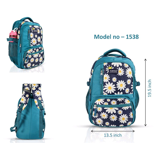 Girls Printed Backpack Bags - High-Quality Fabric | 19.5 x 13.5 Inches, Customizable Colors and Designs for Everyday Adventures
