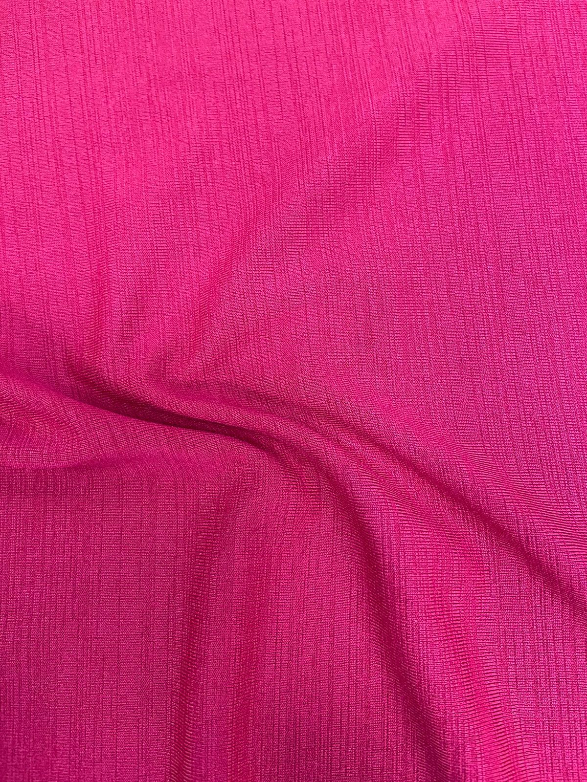 60 Water Melon Polyester Fabric - 60" Wide, Multicolour Plain Texture | Ideal For Apparel And Clothing Applications