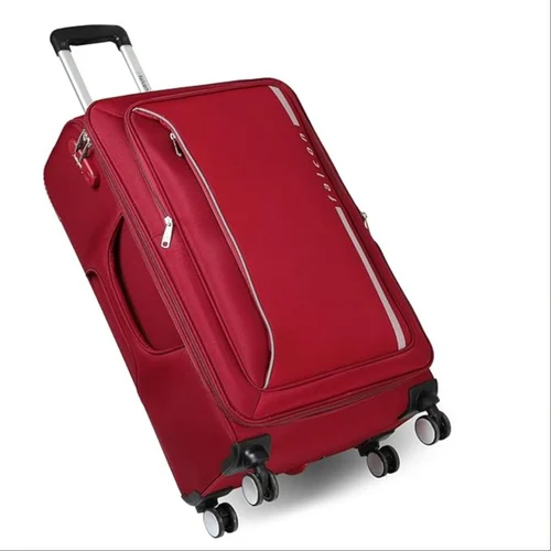 Arctic Softcase Luggage Trolley - Aluminum, Small Size, Red Color | 4-Wheel Design, Durable Handles