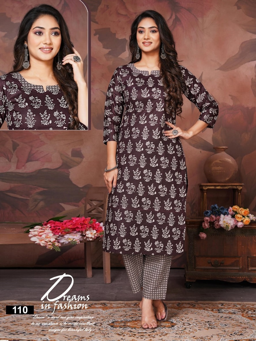 Shivay Kajol Vol-1 Kurti With Pant - Pure Cotton, Size L(40)/xl(42)/2xl(44) | Top Heavy And Bottom Heavy Printed Design