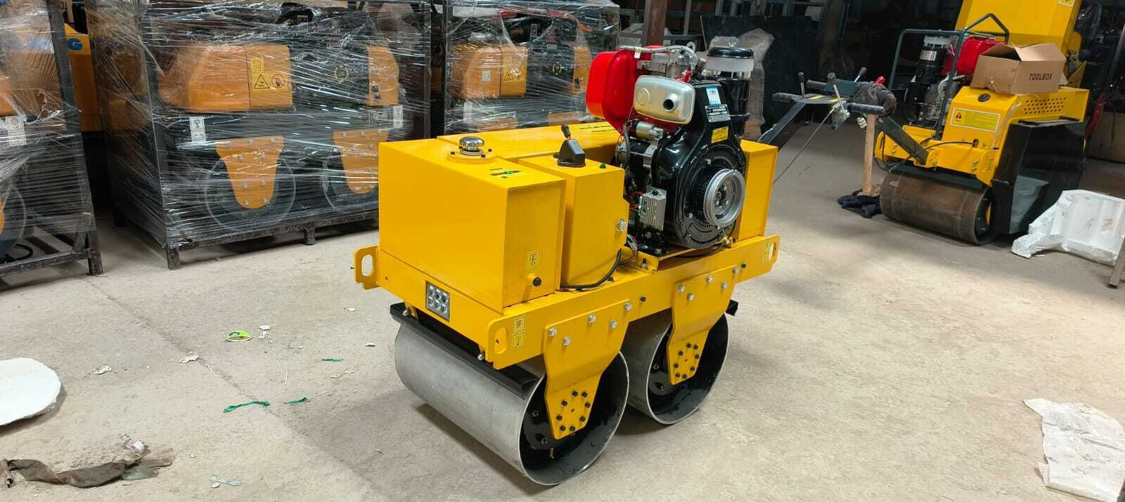 Walk Behind Roller Yh600 - Color: Yellow