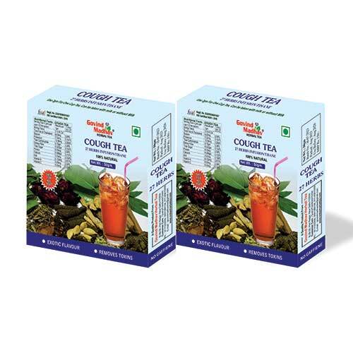 Govind Madhav Cough Tea - 50gm X 3 Pack | Pure Natural Powder, Good Aroma, Brown Color, Fssai & Iso 9001:2015 Certified