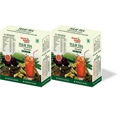 Govind Madhav Tulsi Tea 50gm Pack Of 1 Caffeine (%): 0% Grams (G)