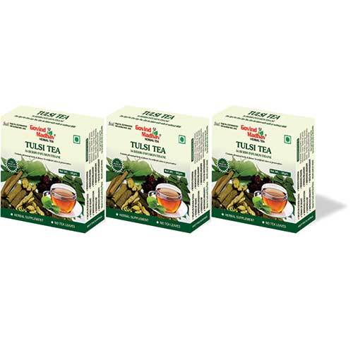 Govind Madhav Tulsi Tea 50gm Pack Of 1 Caffeine (%): 0% Grams (G)