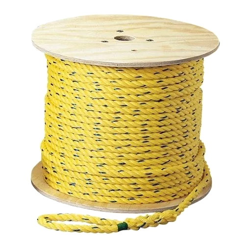 Polyprop Yellow Rope - Virgin Polyester, Twisted, Round, 30 Mm Diameter ...