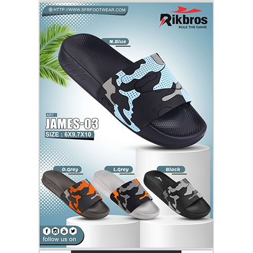 Multicoloured James-03 Mens Slipper