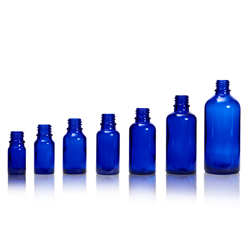 Round 5 To 100 Ml Cobalt Blue Glass Dropper Bottles