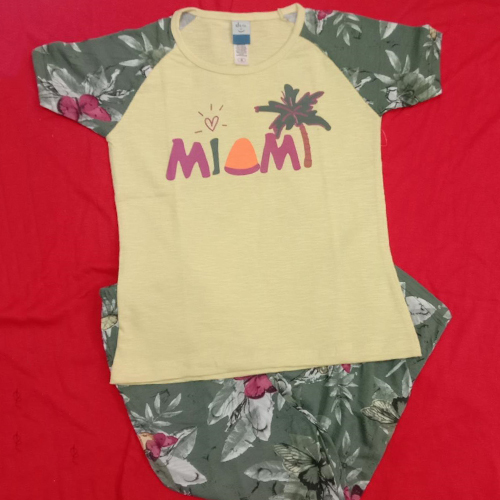 बेबी लड़कियों का शुद्ध कपास नींद का सूट सेट