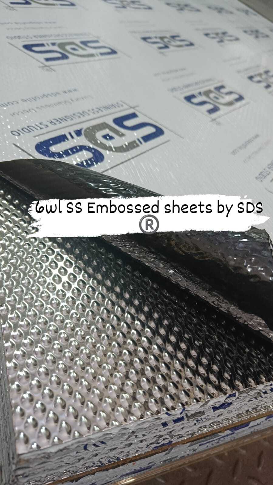 Silver Ss304 Embossed Sheets Dimple Sheet