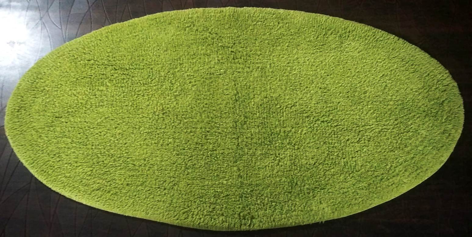Cotton Runner Oval Back Material: Canvas Latex
