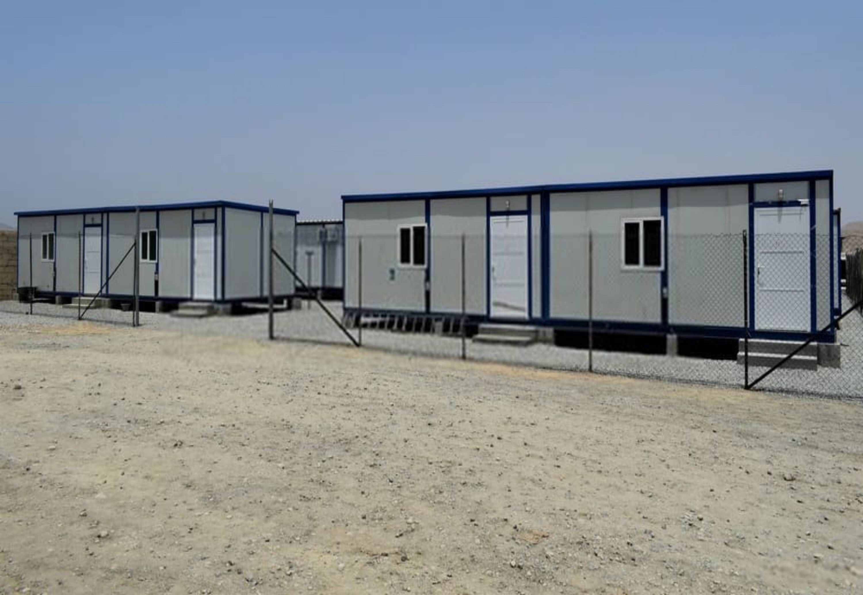 Portable Cabin - Container And Sandwich Panel Structure | Easily Assembled, Pvc Door, Guard Room And Office Use