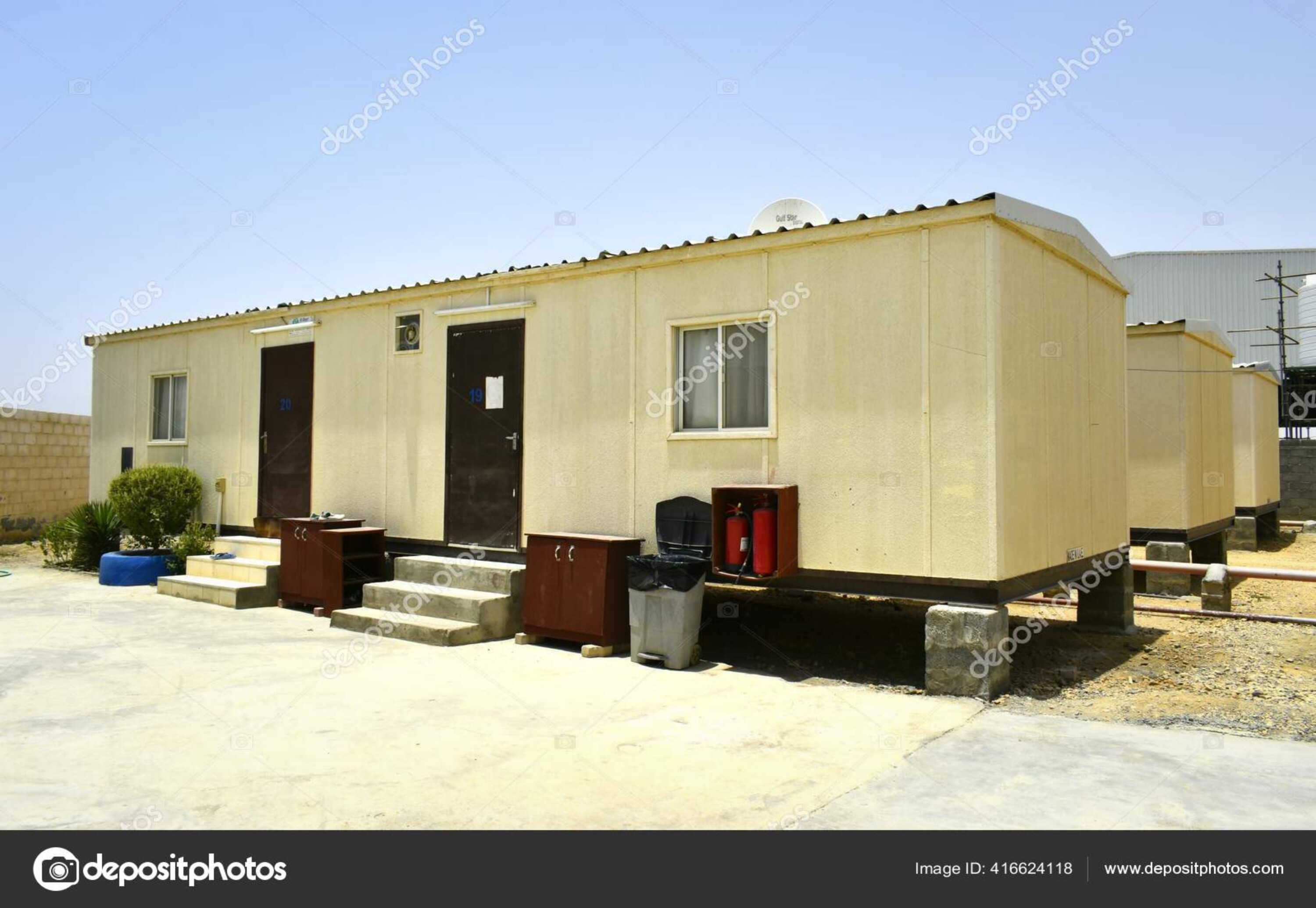 Portable Cabin - Container And Sandwich Panel Structure | Easily Assembled, Pvc Door, Guard Room And Office Use